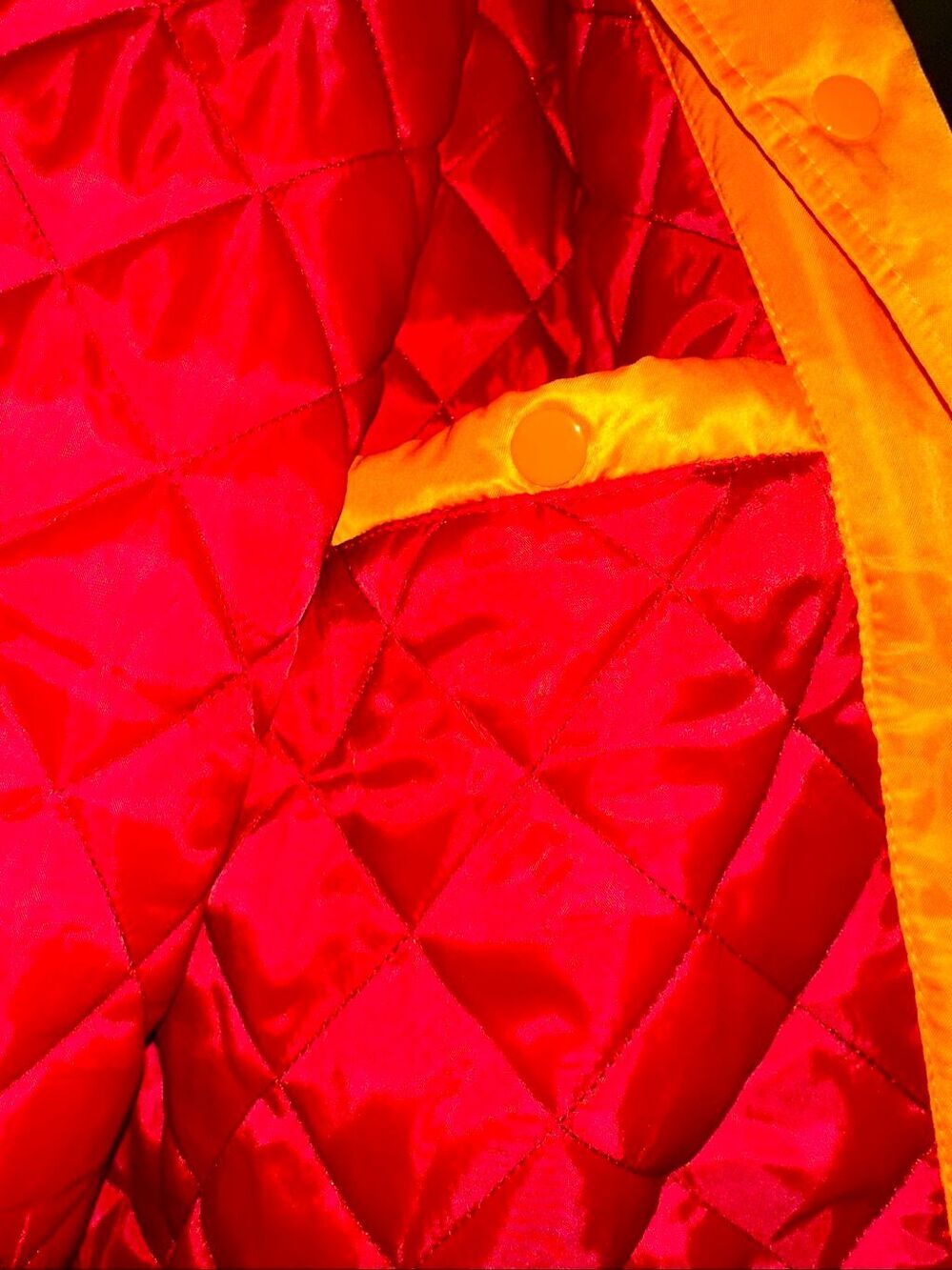 Tampa Bay Buccaneers vintage satin quilted bomber jacket - NFL football orange C - Picture 10 of 10